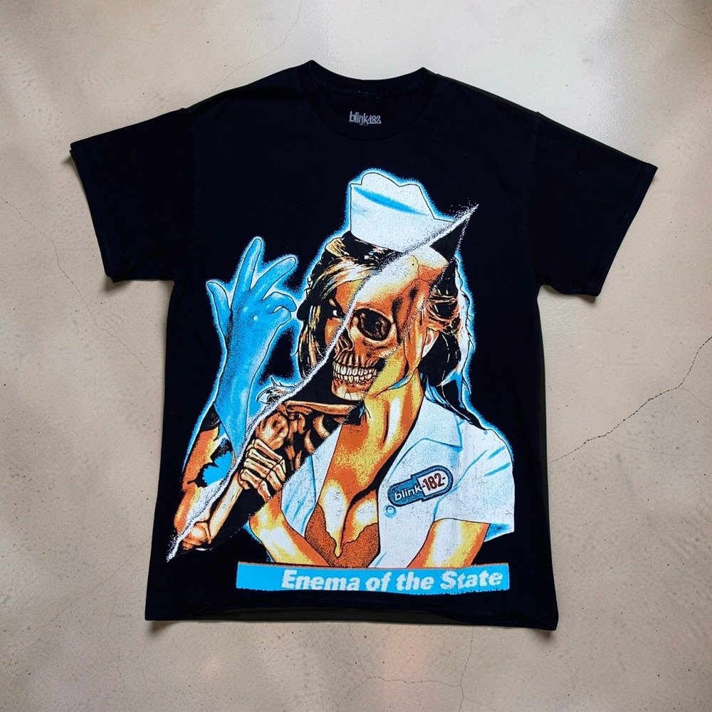 Blink-182 Enema of the State Graphic Tee Mens M Black Band Shirt